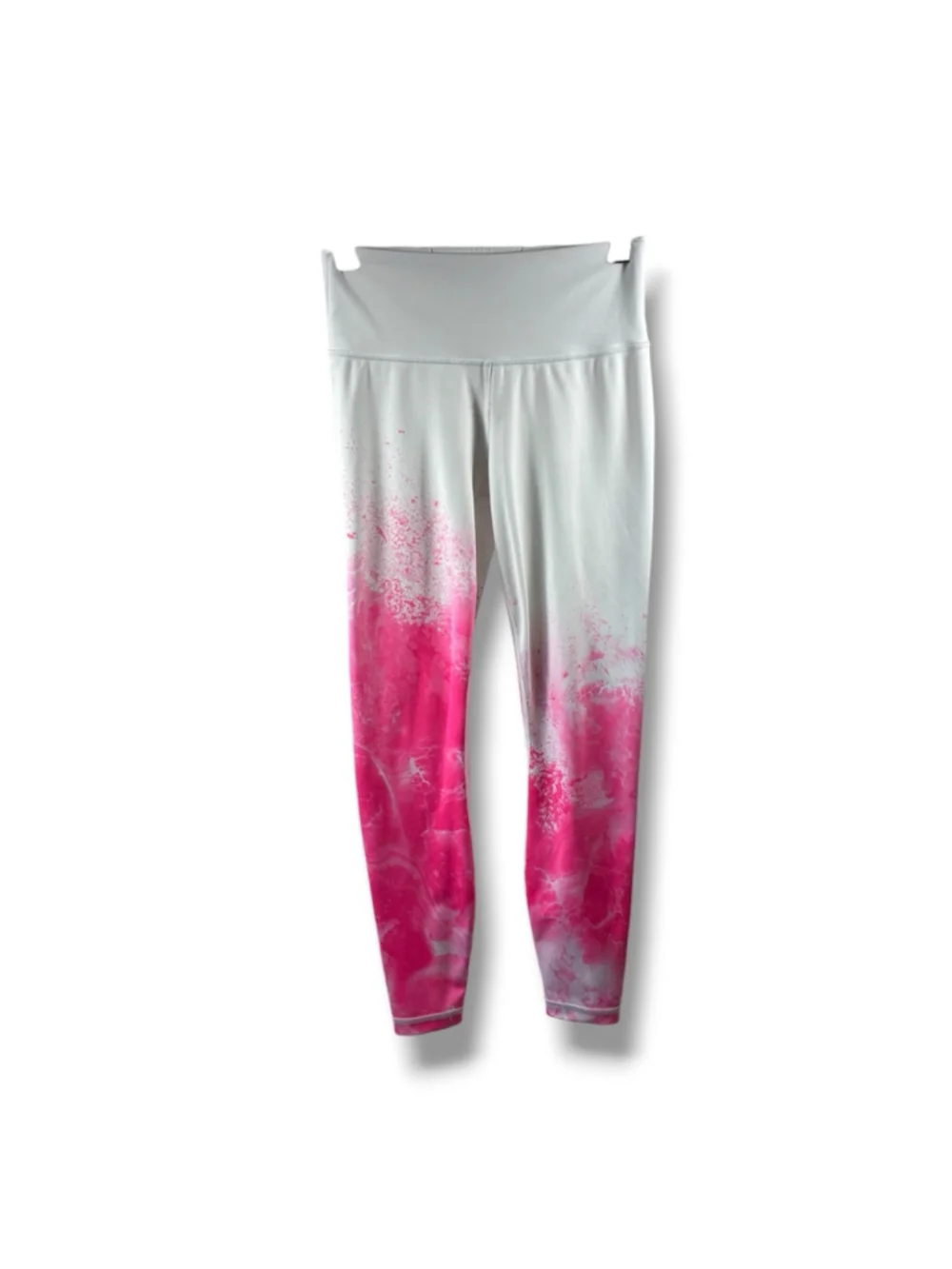 Athleta Elation Mineral 7/8 Tight Leggings in Prism Pink and White Size XS
